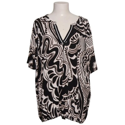 Via Appia Due, T-shirt, Größe: 48, Schwarz/Weiß/Beige, Elasthan/Viskose #Jmb