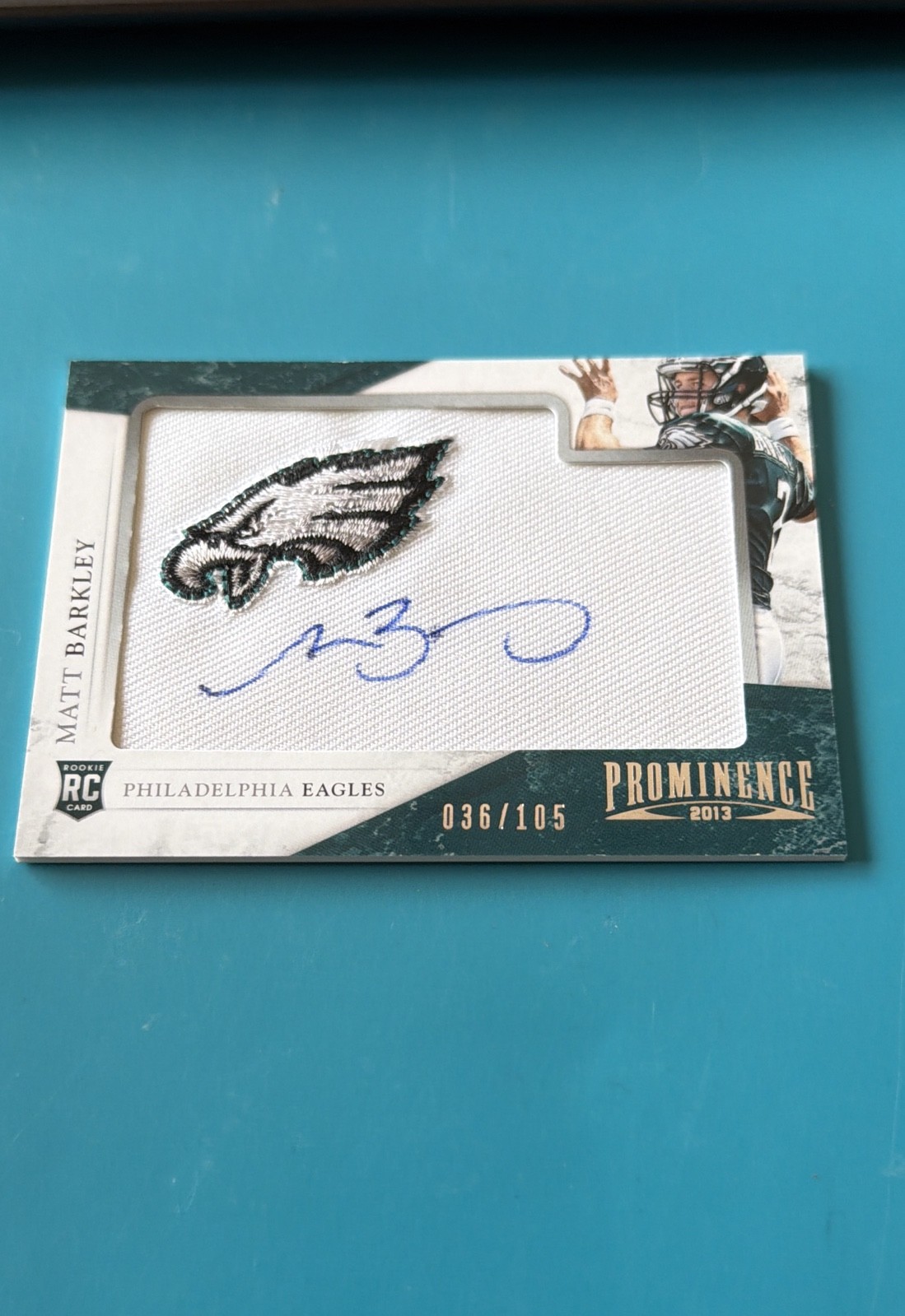 Matt Barkley Panini Prominence #167 Patch Rated Rookie