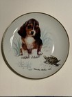 Rare Antique Puppy And Turtle Playing Ceramic Plate, Wiley’s Custom Ceramic — photo 1
