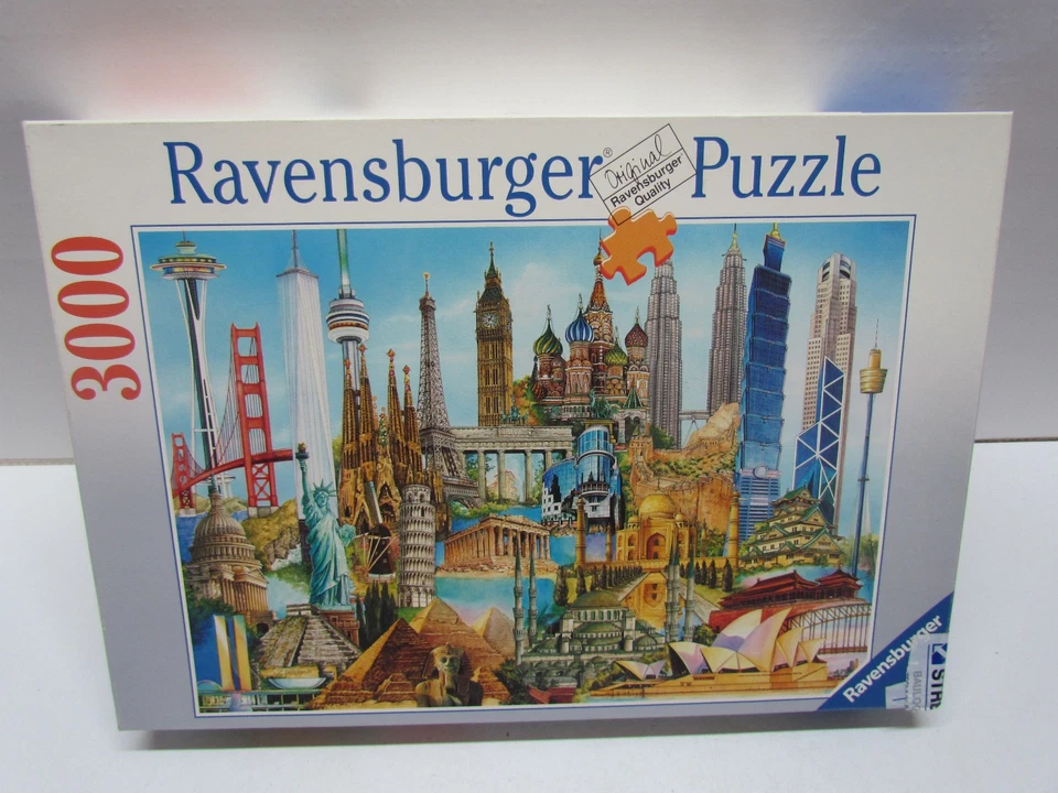 Puzzle 3000 Teile Ravensburger DIE BERÜHMTESTEN GEBÄUDE DER WELT komplett (L1) - Bild 1 von 4