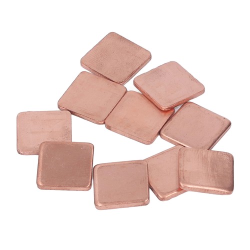 20 Pcs Copper Heat Sink 15x15mm Computer GPU Heat Sink Shim Pad - Afbeelding 6 van 18