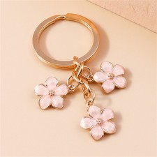 Cute Flower Accessories Handbag, Car Key Decoration Gift, Keychain for Ladies