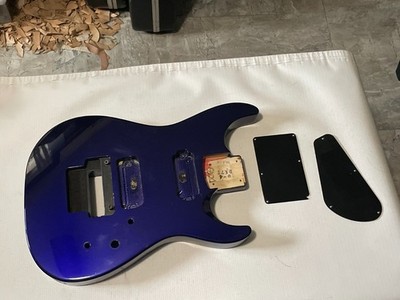 1999 Made in Japan Jackson DR7 Dinky 7 String Purple Guitar Body Floyd Ready