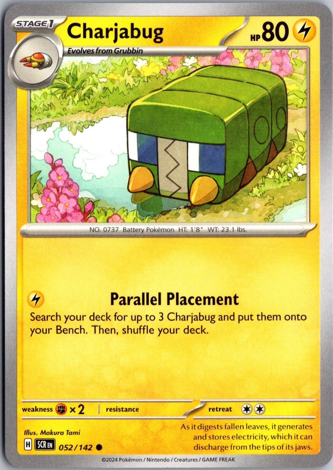 Charjabug Common SV07: Stellar Crown 052/142 NM