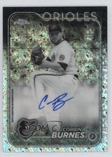 2024 Chrome Update Black & White Mini-Diamond Refractor Corbin Burnes Auto 12kh