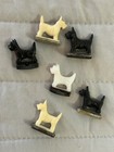 Vintage Scottish Terrier Tricky Dog Magnets Lot of Six 1946 — photo 1