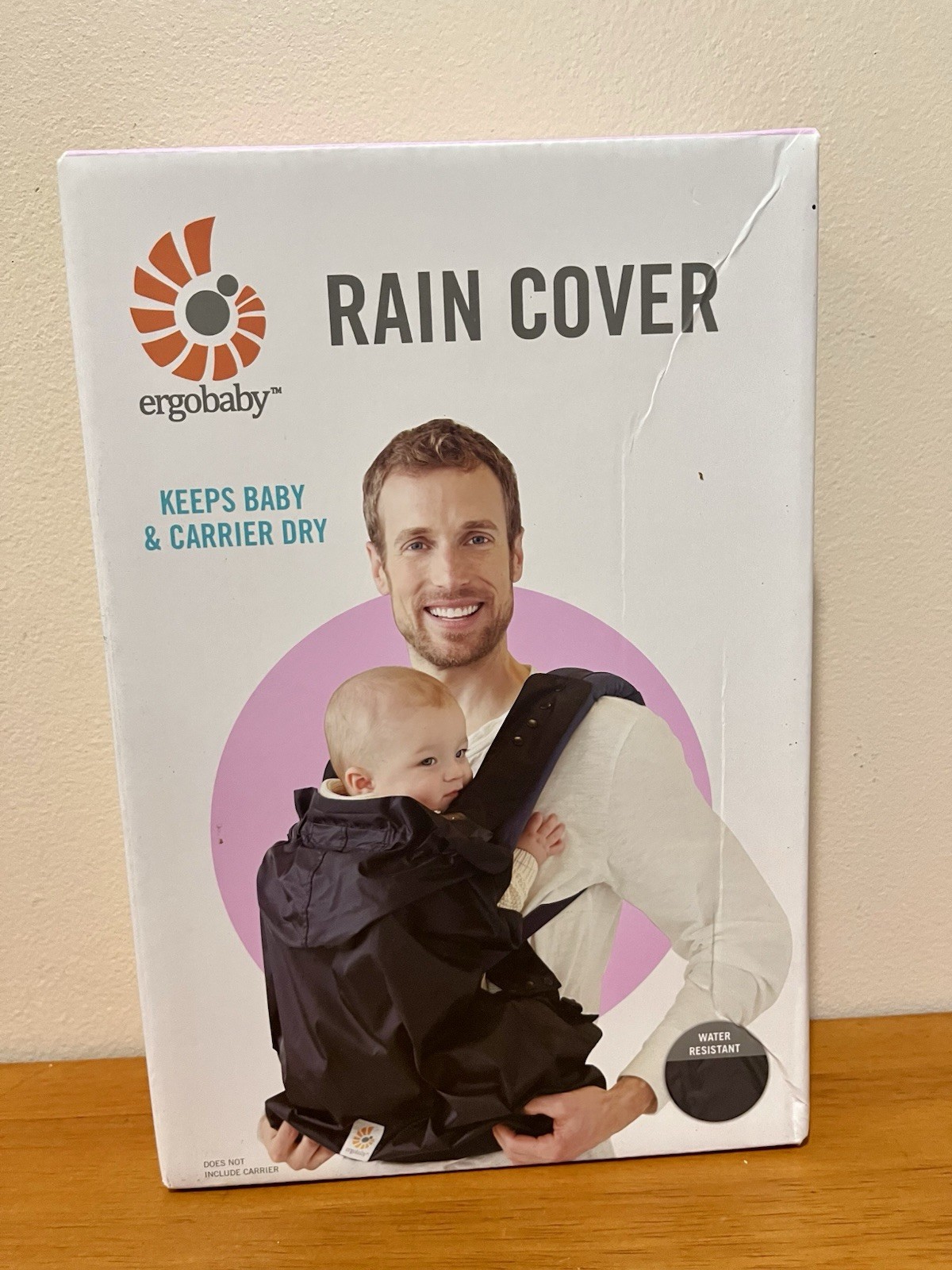 NIB New Ergobaby Black Rain & Wind Weather Cover Baby Carrie