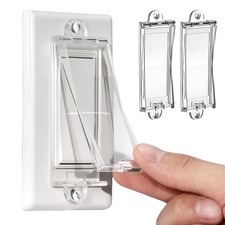 2 Light Switch Guard Cover, Baby Proof Wall Switch Cover Guard for Rocker Lig...