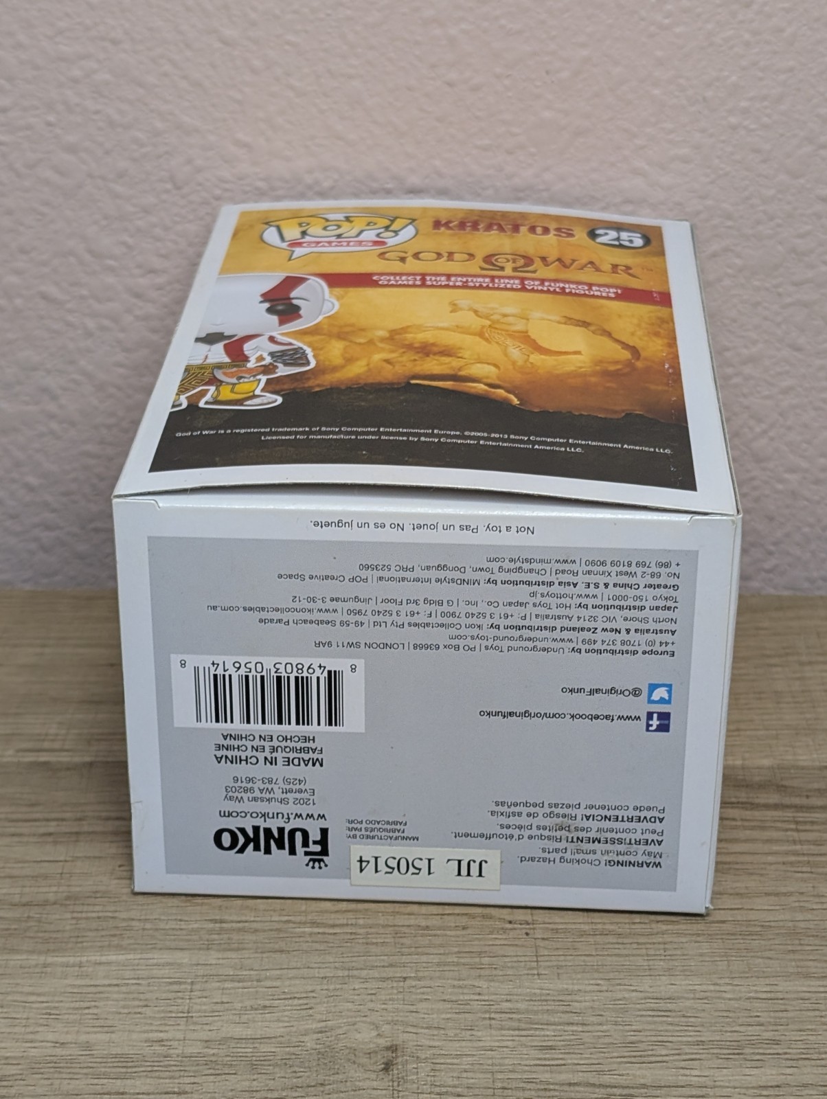 NIB GameStop Exclusive God of War Kratos Black (Fear) Funko Pop W/ Protector thumbnail 10