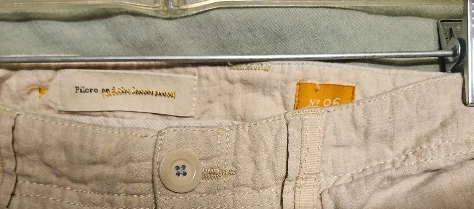 Pantalones para mujer Pilcro and the Letterpress Anthropologie mezcla de lino pierna ancha 6 Foto 3 de 4