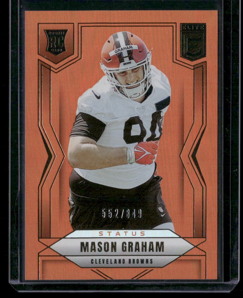 2025 Donruss Elite #125 Mason Graham Status Metallic Orange #/849 ROOKIE