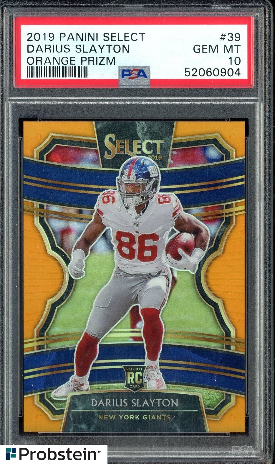 Darius Slayton Panini Select #39 Orange