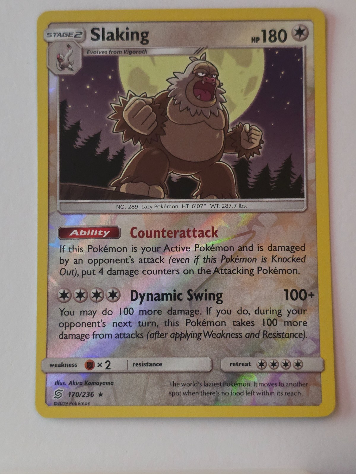 Slaking 170/236 NM Pokémon TCG 