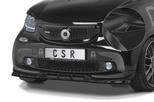 Cup Spoiler Lippe Front Ansatz Carbon Look für Smart fortwo 453 Brabus CSL542-C