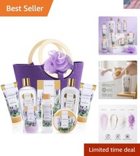 Luxury 10-Piece Lavender Bath and Body Gift Set - Ideal for Pampering Gifting