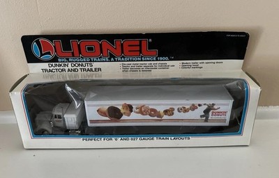 Lionel Dunkin  Donuts Tractor & Trailer O/O27 Gauge Diecast w/ Box 1992