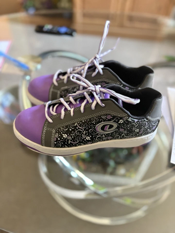 Dexter Bowling Raquel II Women's Leather Shoes Size 6.5M, White/Grape/Wine - Image 2 of 4