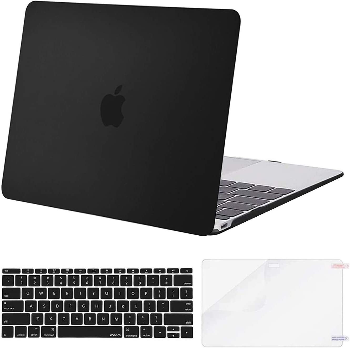 Plastic Hard Shell Case & Keyboard Cover Skin & Screen Prote