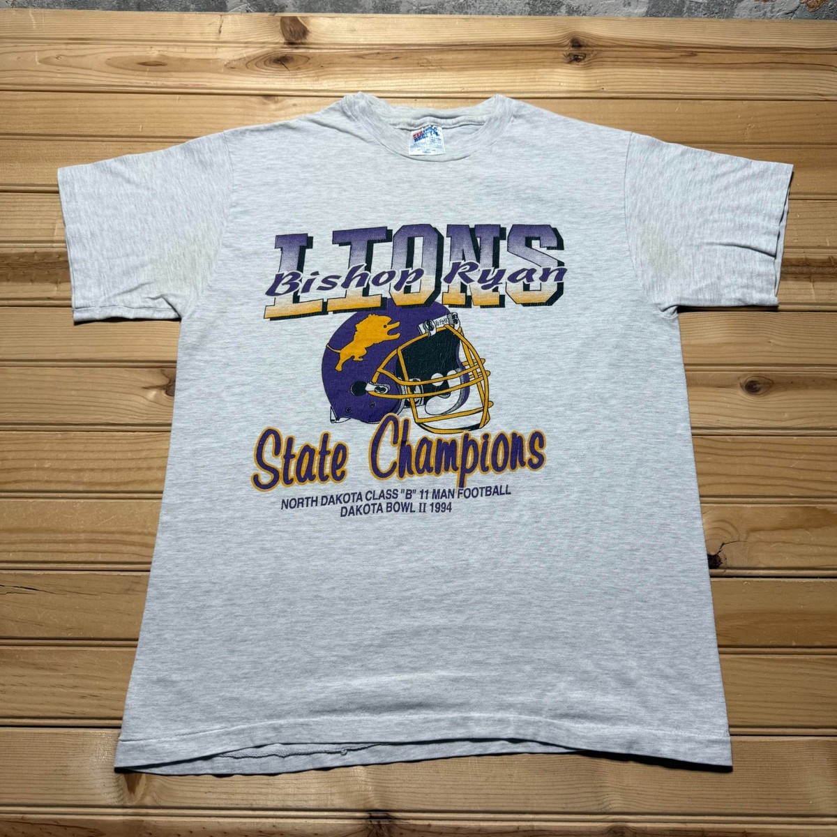 Vintage 1994 Bishop Ryan Lions State Champions Dakota Bowl II T