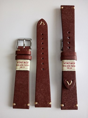 1 CINTURINO PELLE CUOIO VINTAGE V PRIMA QUALITA' 18 MM. MARRONE | eBay