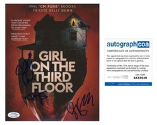 "Girl on the Third Floor" Cast SIGNED 8x10 Photo - CM Punk, Trieste Kelly Dunn
