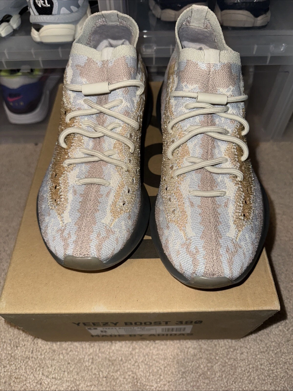 Taglia 8 Adidas Yeezy Boost 380 Pepper antiriflesso