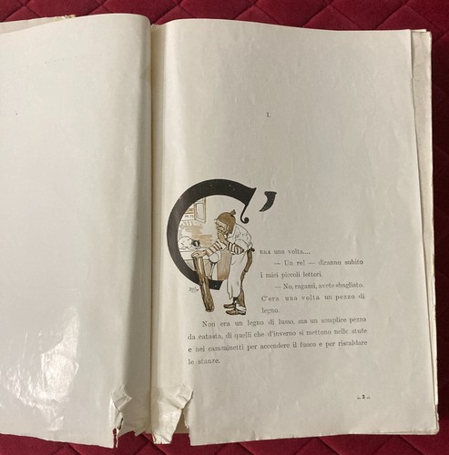 LE AVVENTURE DI PINOCCHIO disegnato da Mussino, CEM 1958 - DA RESTAURARE - Foto 8 di 24
