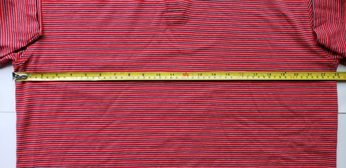 Bobby Jones Golf Polo Shirt Men's Large Pima Cotton Red black Stripe Exclnt cond - Picture 9 of 9
