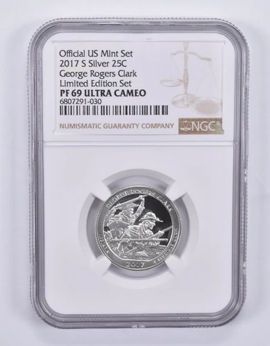 2017-S Quarter Silver George Rogers Clark Limited Edition Set PF69 NGC