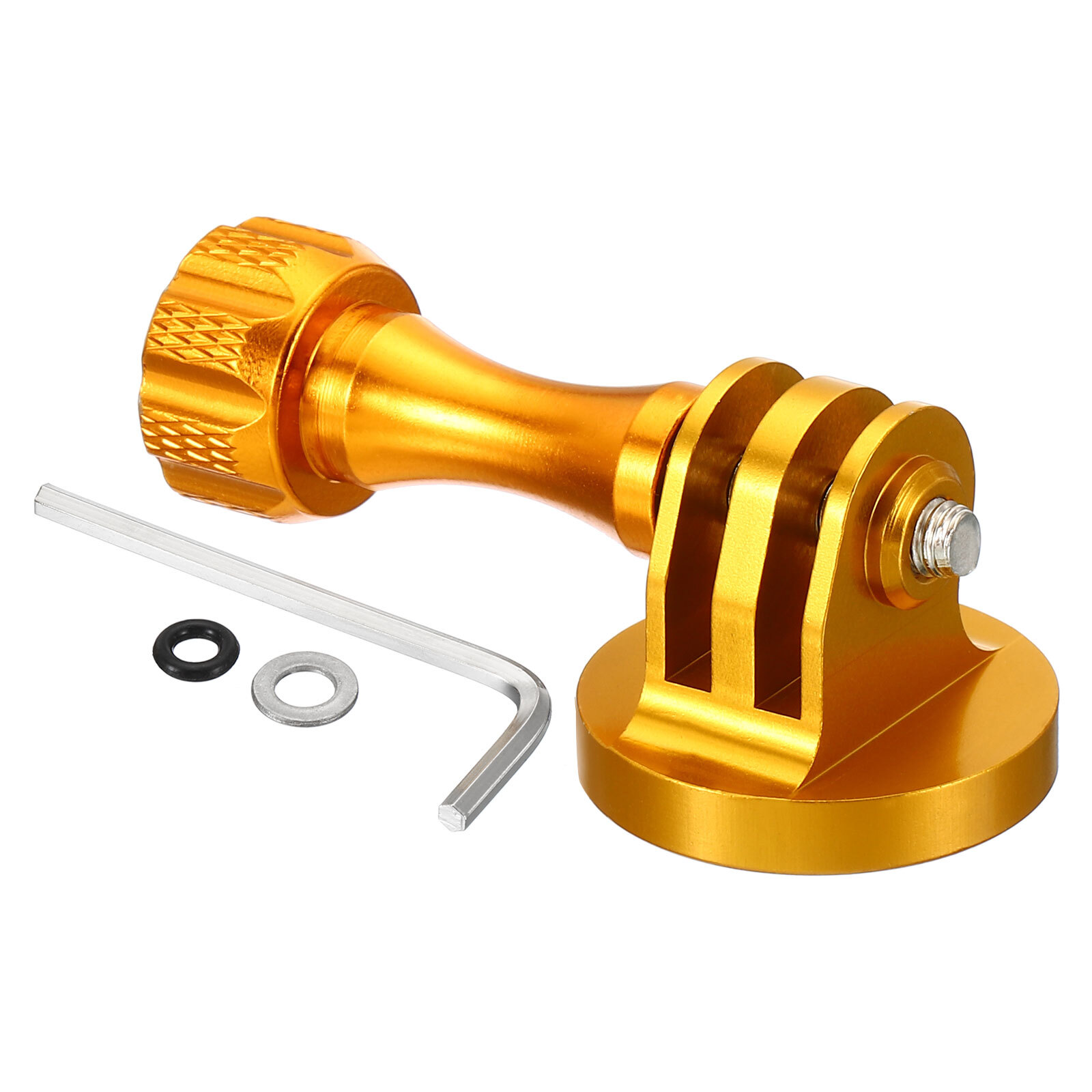 Action Camera Tripod, Aluminum Tripod Mount with Thumbscrew Style 1, Golden-image