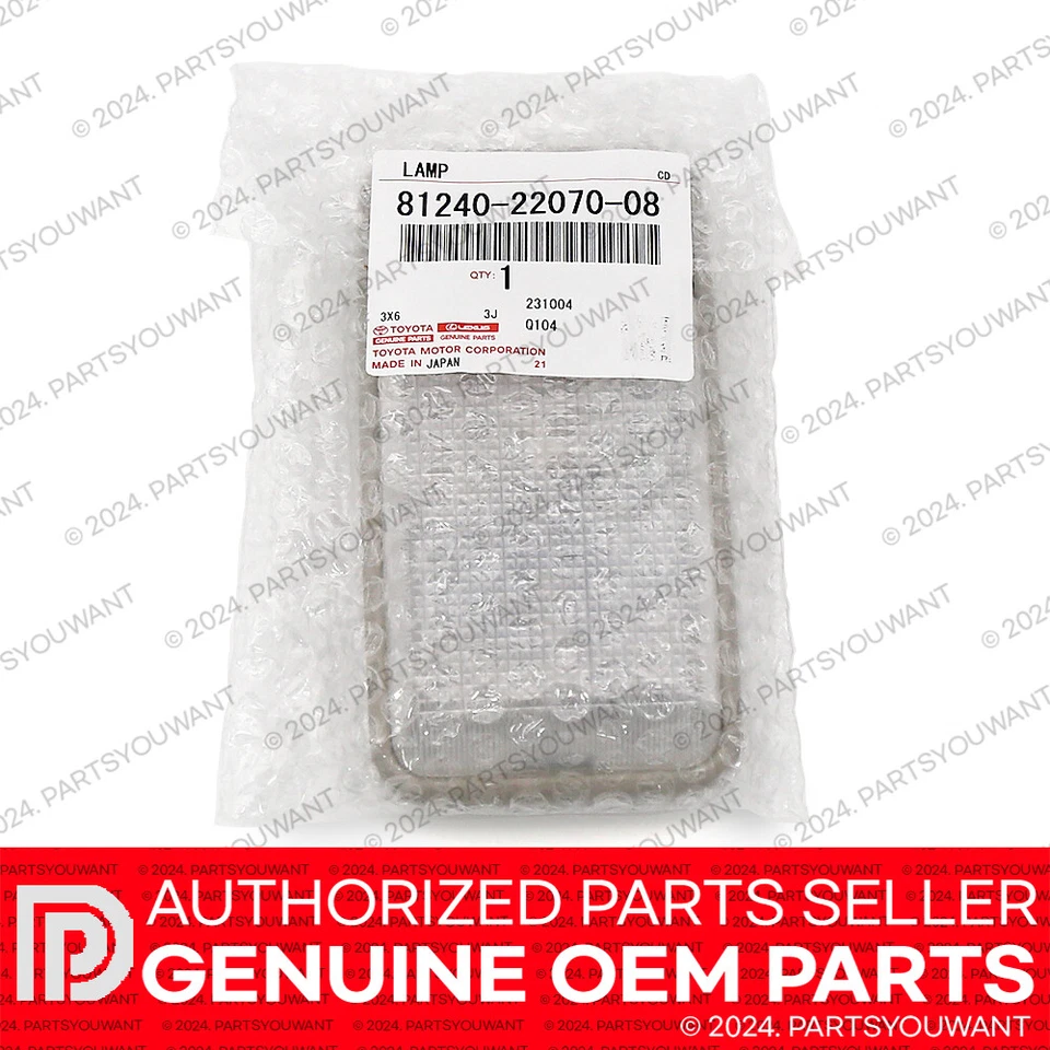 GENUINA Toyota 86-90 Land Cruiser Lámpara Domo Interior Delantera Luz 81240-22070-08 Foto 4 de 4