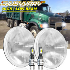 Pair 7 Inch Round Headlights Hilo Beam Fit Mack Granite Cv713 Dump Trucks Pair 7 Inch Round Headlights Hilo Beam Fit Mack Granite Cv713 Dump Trucks