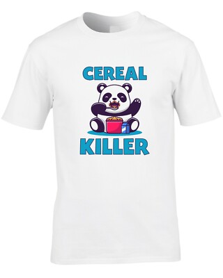Lustiges Müsli Herren T-Shirt cool Serienmörder Wortspiel Panda süß Witz Weihnachten Geschenkidee