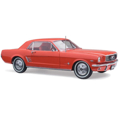 CLASSIC 1/18  Ford 1966 Pony Mustang RHD Signal Flare Red #18804 IN STOCK