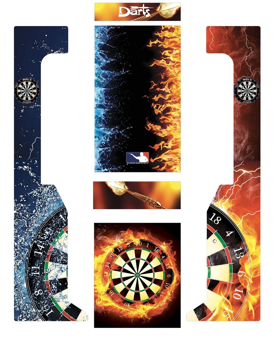 STICKERS DARTCAB - Jeu de fléchettes - Modèle Marshall EUR 80,00 - FR