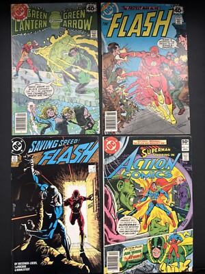 Green Lantern Green Arrow 115, Flash 273, Saving Speed Flash 16, Superman 514 DC