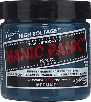 MANIC PANIC Hair Dye Semi Permanent Hair Color-Mermaid- 4 oz