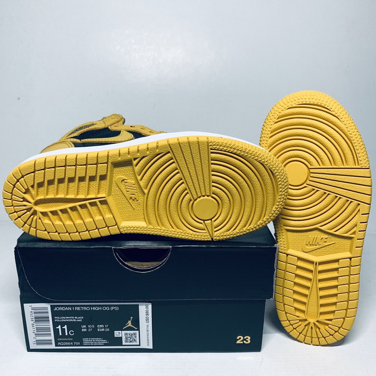 Size 11 (PS) - Jordan 1 Retro OG High Pollen for sale online