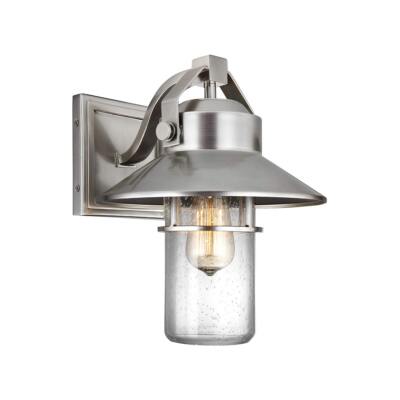 Moderne Gebürsteter Stahl Wandleuchten 1x60W/E27 IP44 Klassisch