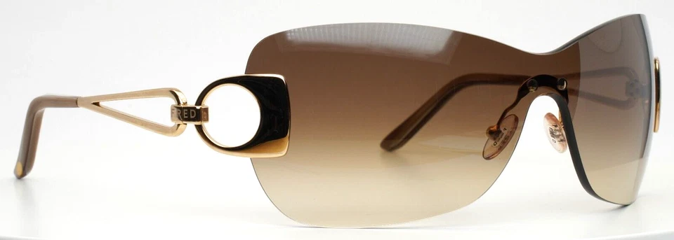 Gafas de sol FRED LUNETTES Success 216 doradas envolventes degradadas para mujer 63-0-105 B:49 A Foto 4 de 4