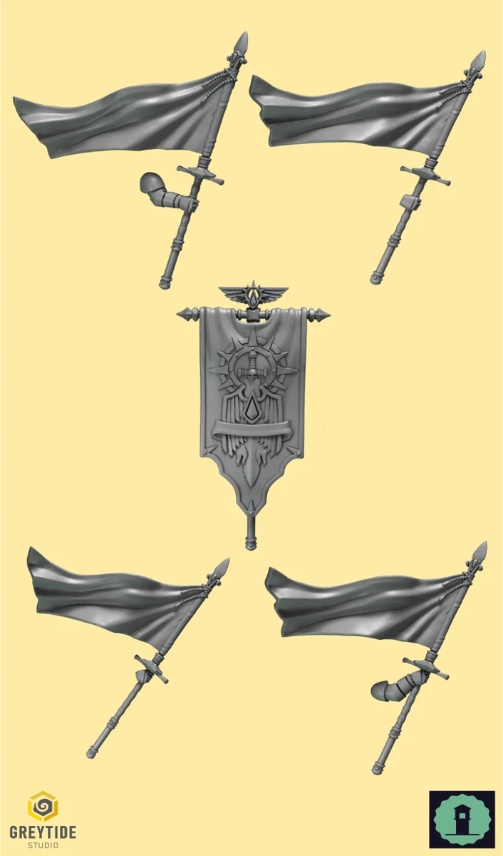 Planche De Stickers Warhammer Tzeentch Chaos, Bannières Et Fanions, OOP Années 90