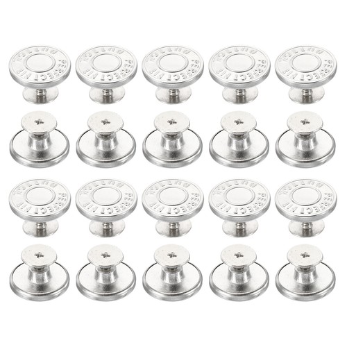 Jeans Boutons De Rechange – Lot De 20 Pièces – Ajustables, Boucles En Métal Bronze – Marque Uxcell – Neuf