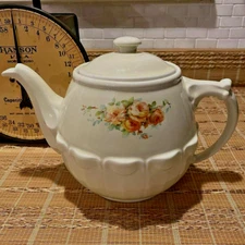 Hall Enterprise Aluminum Drip-o-lator Waverly Large 8 Cup ROSE Teapot Coffee Pot