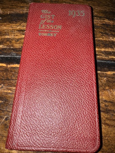 Antique 1935 The Gist of the Lesson International Sunday Lessons School-Torrey