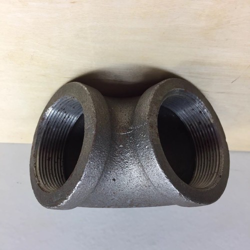 2''J.P WARD CAST IRON THREADED 90 DEGREE ELBOWS WIHT 1/2 SIDE PIPE FITT - Picture 3 of 4