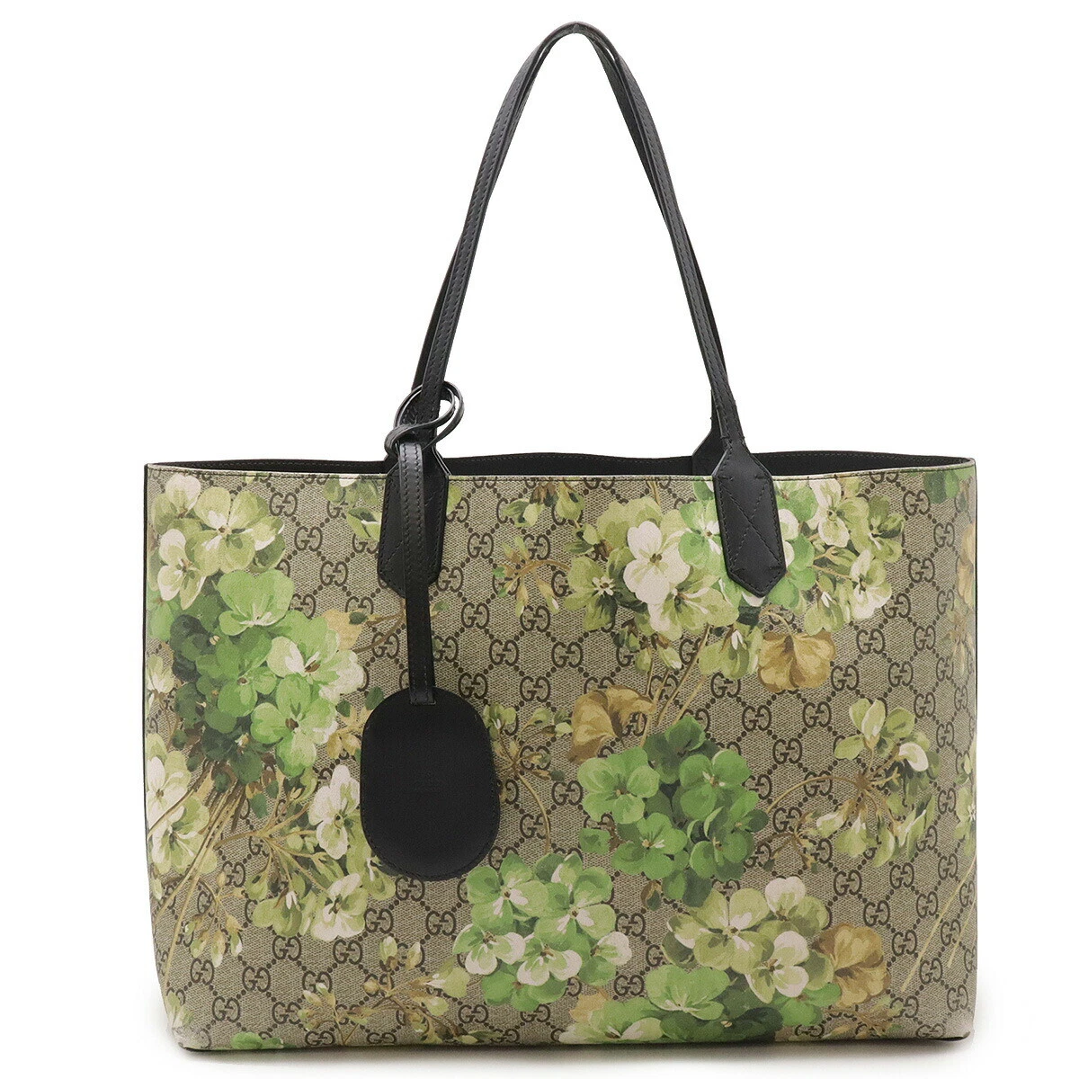 Sac fourre tout réversible GUCCI GG Blooms GG Supreme Floral PVC cuir #12530704