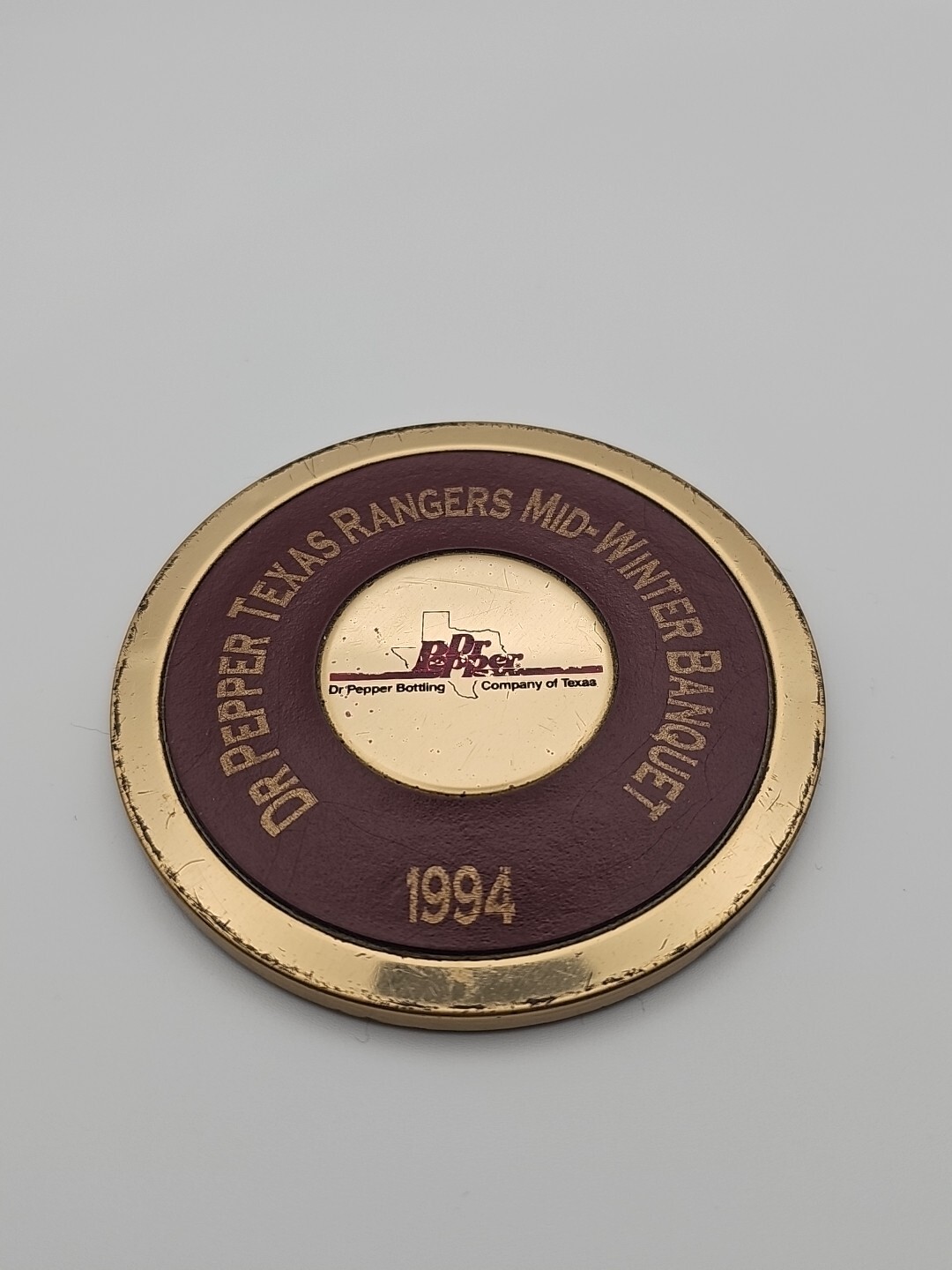 Vintage Rare 1994 Texas Rangers Banquet Coaster Dr Pepper Bottling ...