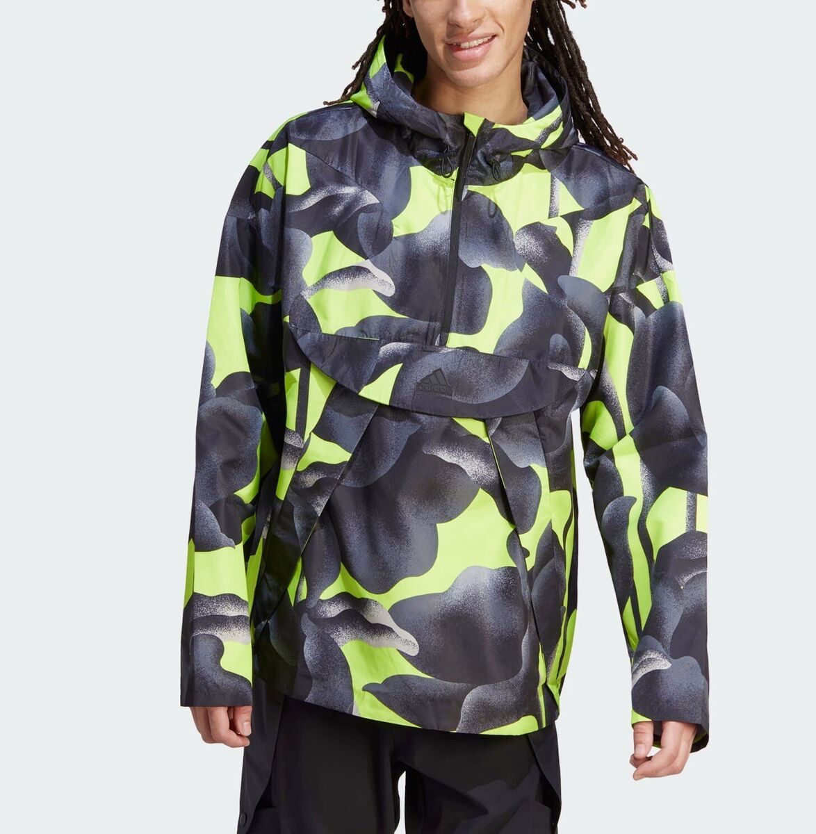 $100 Adidas men Windbreaker Jacket M CE Q3 WB Volt Black $100 Adidas men Windbreaker Jacket M CE Q3 WB Volt Black
