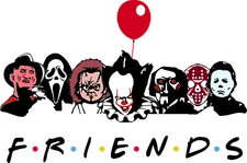 SVG Horror Friends, Creepy Halloween, Horror DIGITAL FILES for Glowforge,Cricut