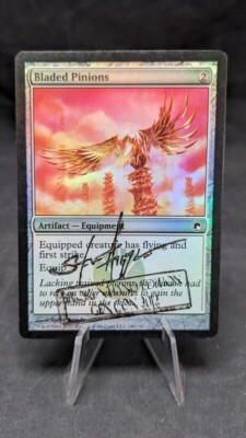 Bladed Pinions -MTG Scars of Mirrodin-Signed Gen Con 2023 Broken Hand Edition